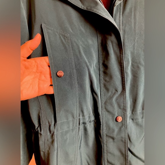 Women’s Hooded Jacket/Coat, Medium, Dk Teal, Removable Lining, Giacca - Picture 8 of 8